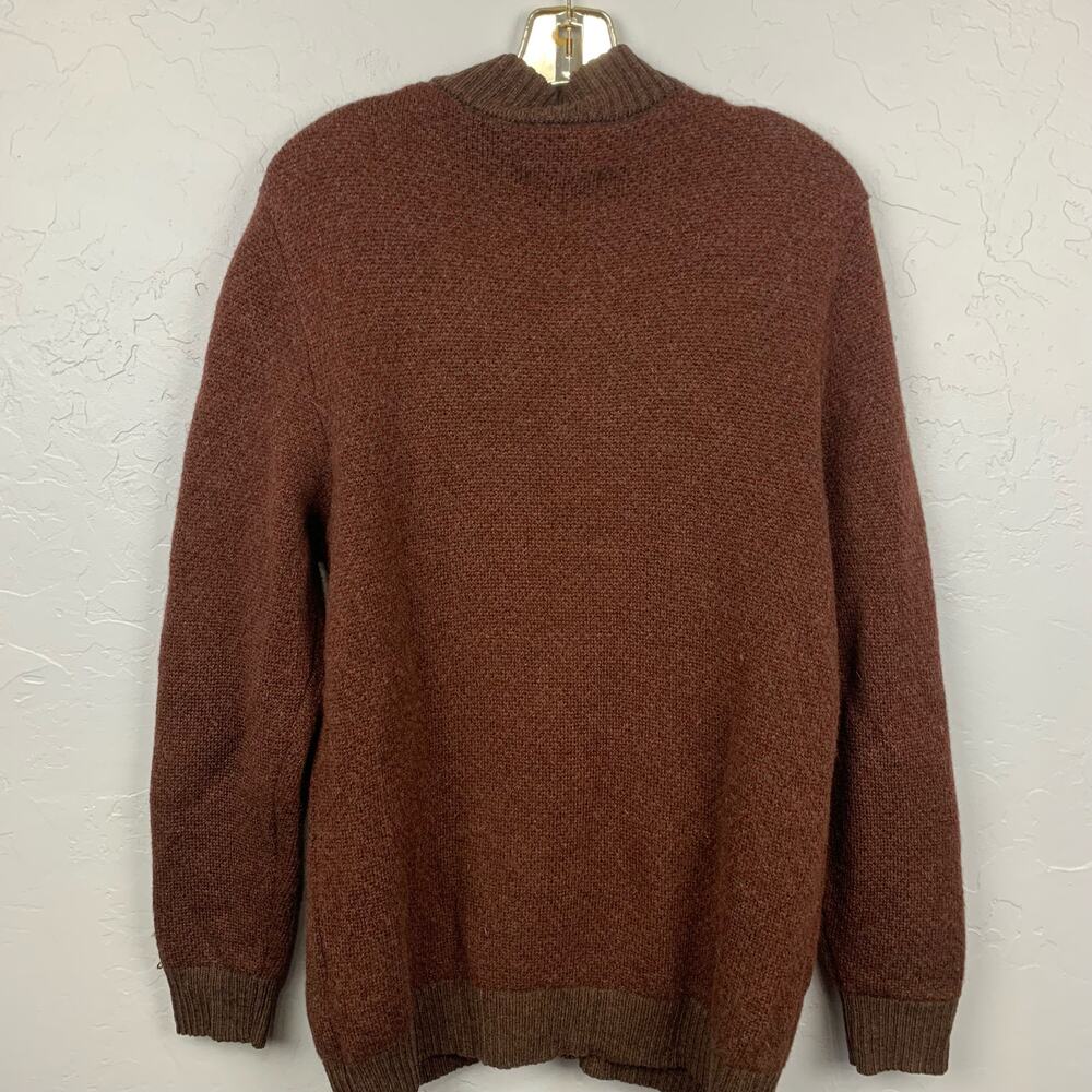 Pendleton Sweater Cardigan Men Medium Brown Shetl… - image 2